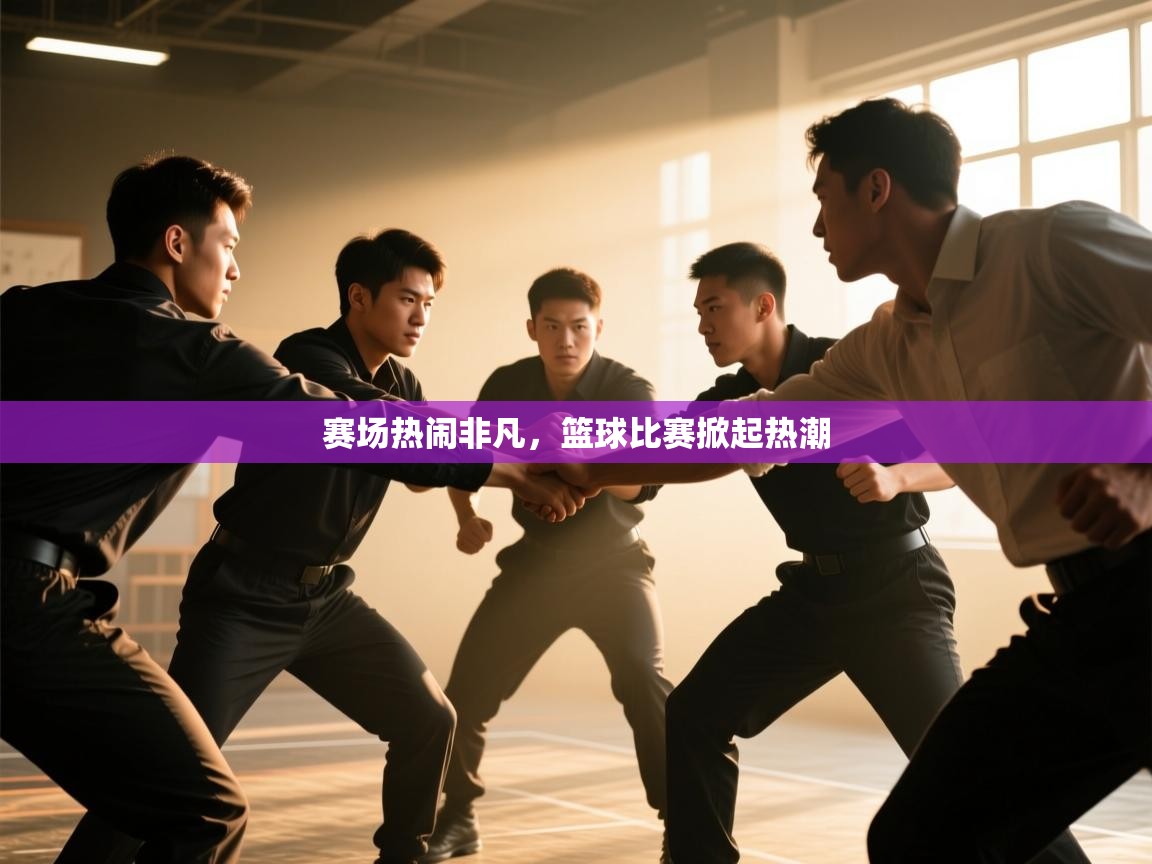 赛场热闹非凡，篮球比赛掀起热潮